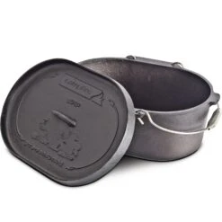 10qt Oval Cast Iron Camp Oven