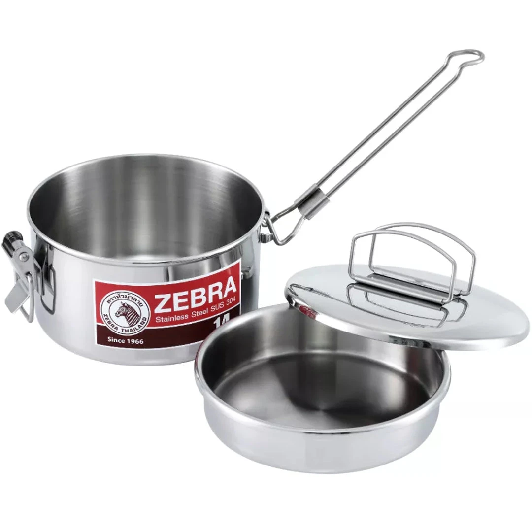 Zebra 14cm S/S Lunch Box Camping Pot 5 Zebra 14cm S/S Lunch Box Camping Pot - Image 3