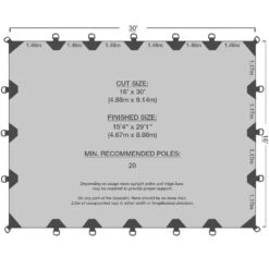 16' X 30' Durarig Heavy Duty Tarp -Camping Promotion Store 16x30