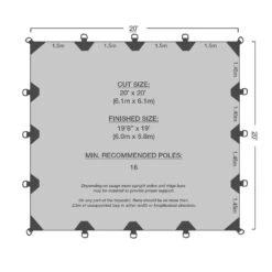 20' X 20' Durarig Heavy Duty Tarp -Camping Promotion Store 20x20