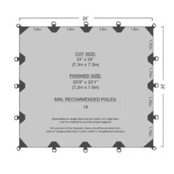 24' X 24' Durarig Heavy Duty Tarp -Camping Promotion Store 24x24