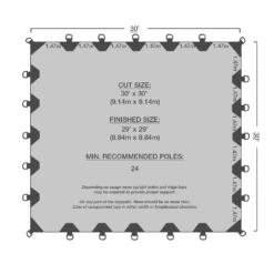 30' X 30' Durarig Heavy Duty Tarp -Camping Promotion Store 30x30