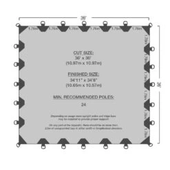 36' X 36' Durarig Heavy Duty Tarp -Camping Promotion Store 36x36