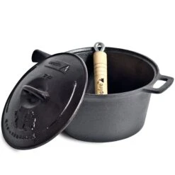 3qt Cast Iron Saucepan -Camping Promotion Store 3qt c