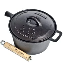 3qt Cast Iron Saucepan -Camping Promotion Store 3qt d