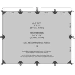 8' X 16' Durarig Heavy Duty Tarp -Camping Promotion Store 8x16