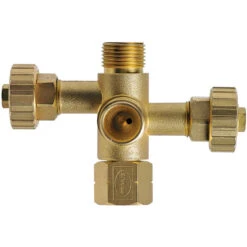 Companion Two Way Gas Adaptor 3/8"BSP LH