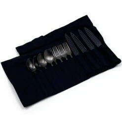 Premium Cutlery Set - 12 Piece -Camping Promotion Store acacia3