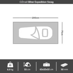 OZtrail Biker Expedition Single Swag -Camping Promotion Store biker expedition 924a9495 654a 4142 9fa7 d640d93a0912