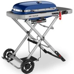 Weber Traveler 'OCEAN BLUE' Portable Gas Barbecue -Camping Promotion Store blue traveler4