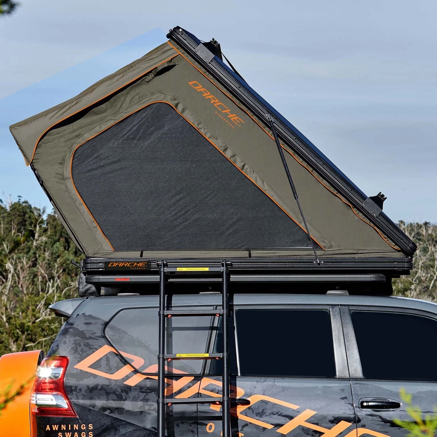 Ridgeback Hard Shell Roof Top Tent (Canvas) 3 Ridgeback Hard Shell Roof Top Tent (Canvas)