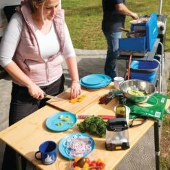 OZtrail Cape Series 100cm Bamboo Table 11 OZtrail Cape Series 100cm Bamboo Table -Camping Promotion Store cape100e