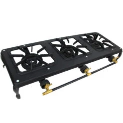 Triple Burner Cast Iron Country Cooker