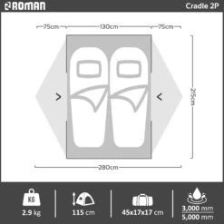 Roman Cradle 2P Hiking Tent 17 Roman Cradle 2P Hiking Tent -Camping Promotion Store cradle2 98efeb2e 8769 4b7c 81ba b991fa956e29