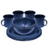 4 Person Enamel Dinner Set -Camping Promotion Store enamel dinnerset