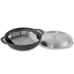 Weber GBS Cast Iron Wok & Steamer Set