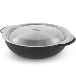 Weber GBS Cast Iron Wok & Steamer Set -Camping Promotion Store gbswok4