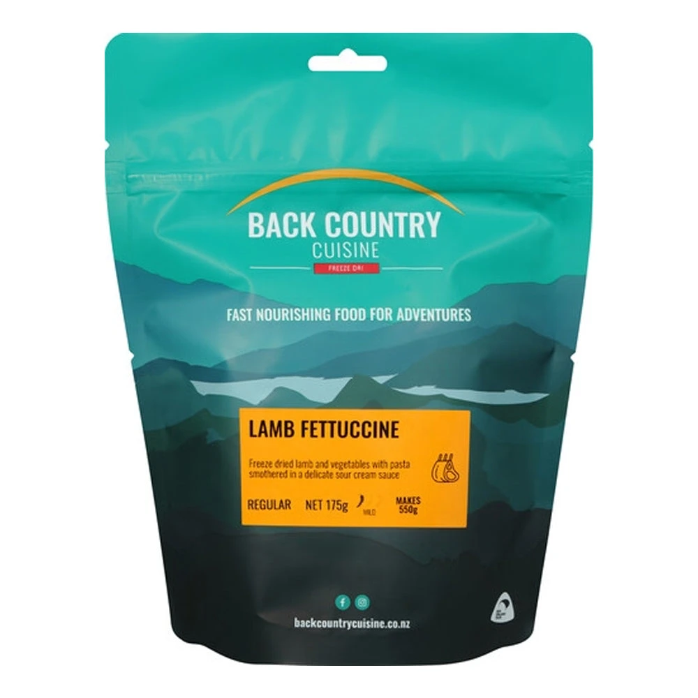Lamb Fettuccine Freeze Dried Meal - Regular Serve 3 Lamb Fettuccine Freeze Dried Meal - Regular Serve
