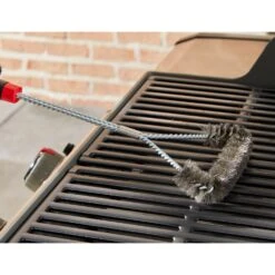 Weber Large 3 Sided Grill Brush -Camping Promotion Store lrg brush3