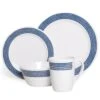 16 Piece Melamine Tableware Set -Camping Promotion Store melamine16bluemoon