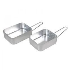 Aluminium Mess Tins - 2 Piece -Camping Promotion Store messtins2