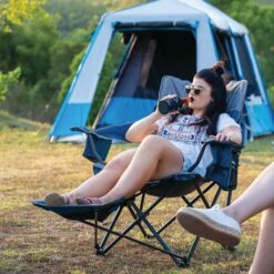 OZtrail Monarch Arm Chair With Footrest -Camping Promotion Store monarch5