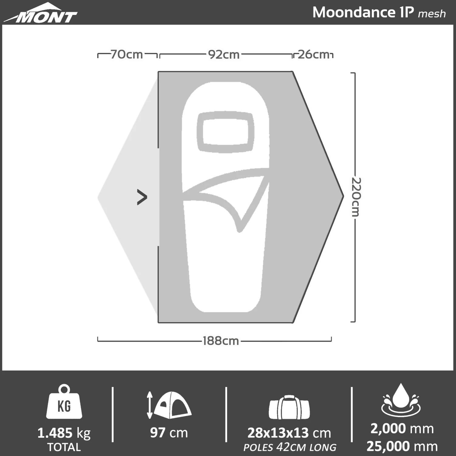 Moondance 1 Hiking Tent 13 Moondance 1 Hiking Tent - Image 11