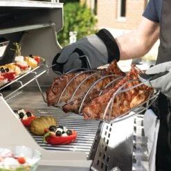 Weber Reversible Rib & Roast Holder -Camping Promotion Store ribroast3