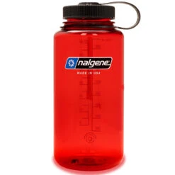 Nalgene 1L Sustain Wide Mouth Drink Bottle -Camping Promotion Store sustain red