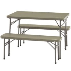 Coleman Pack-away Table And Bench Set