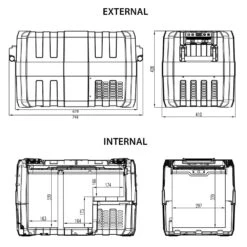 TravelMate 43L Dual Zone Fridge/Freezer 11 TravelMate 43L Dual Zone Fridge/Freezer -Camping Promotion Store tmdz 50 ns size