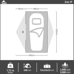 MSR Zoic 1P Hiking Tent -Camping Promotion Store zoic1